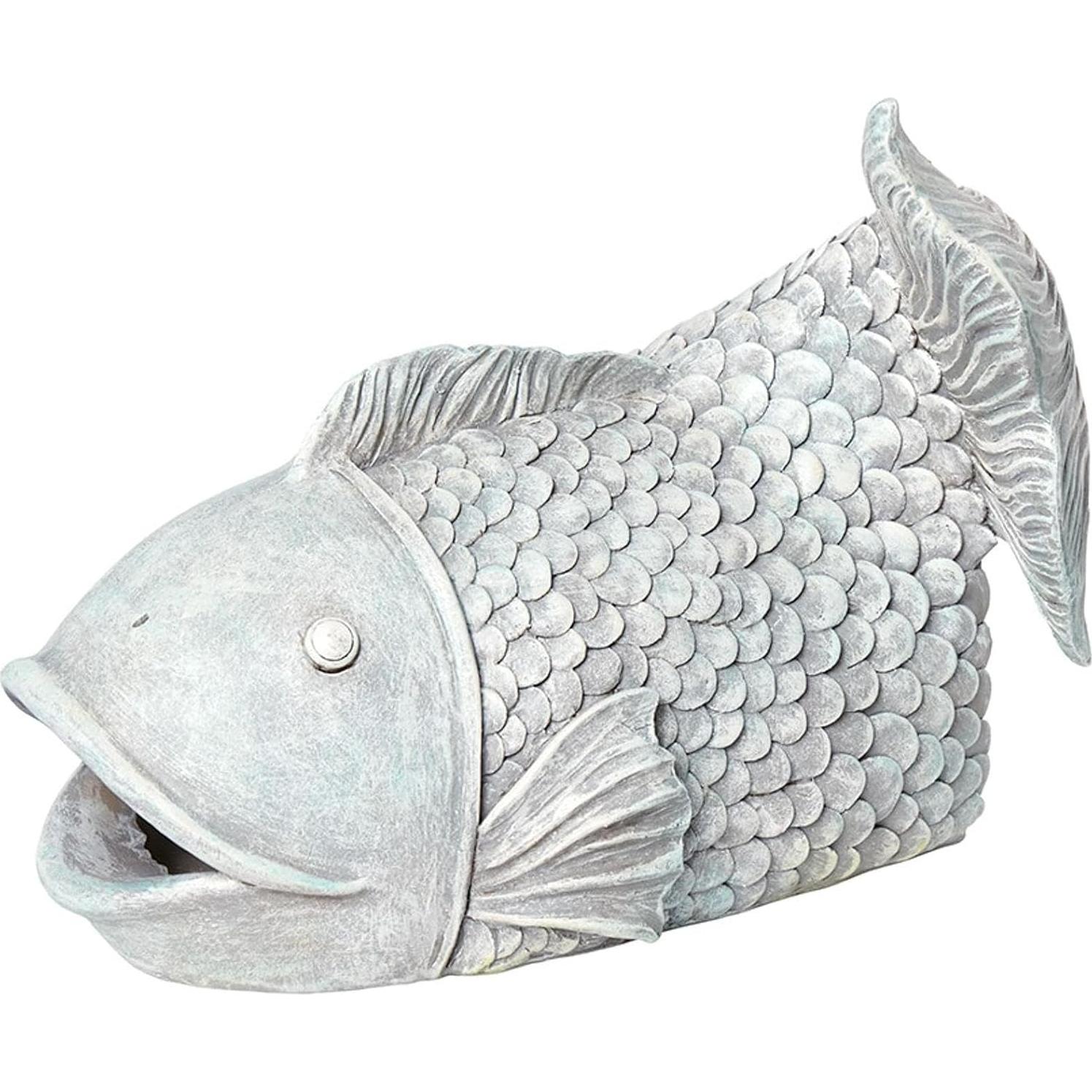 Cubierta de Bajante de Pescado Lakeside 24.13x17.15cm Resina