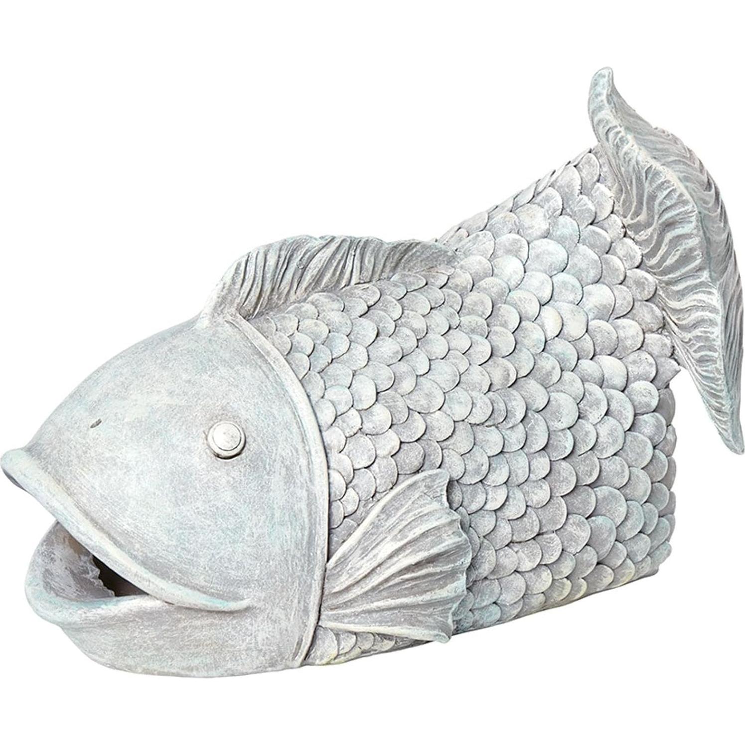 Cubierta de Bajante de Pescado Lakeside 24.13x17.15cm Resina