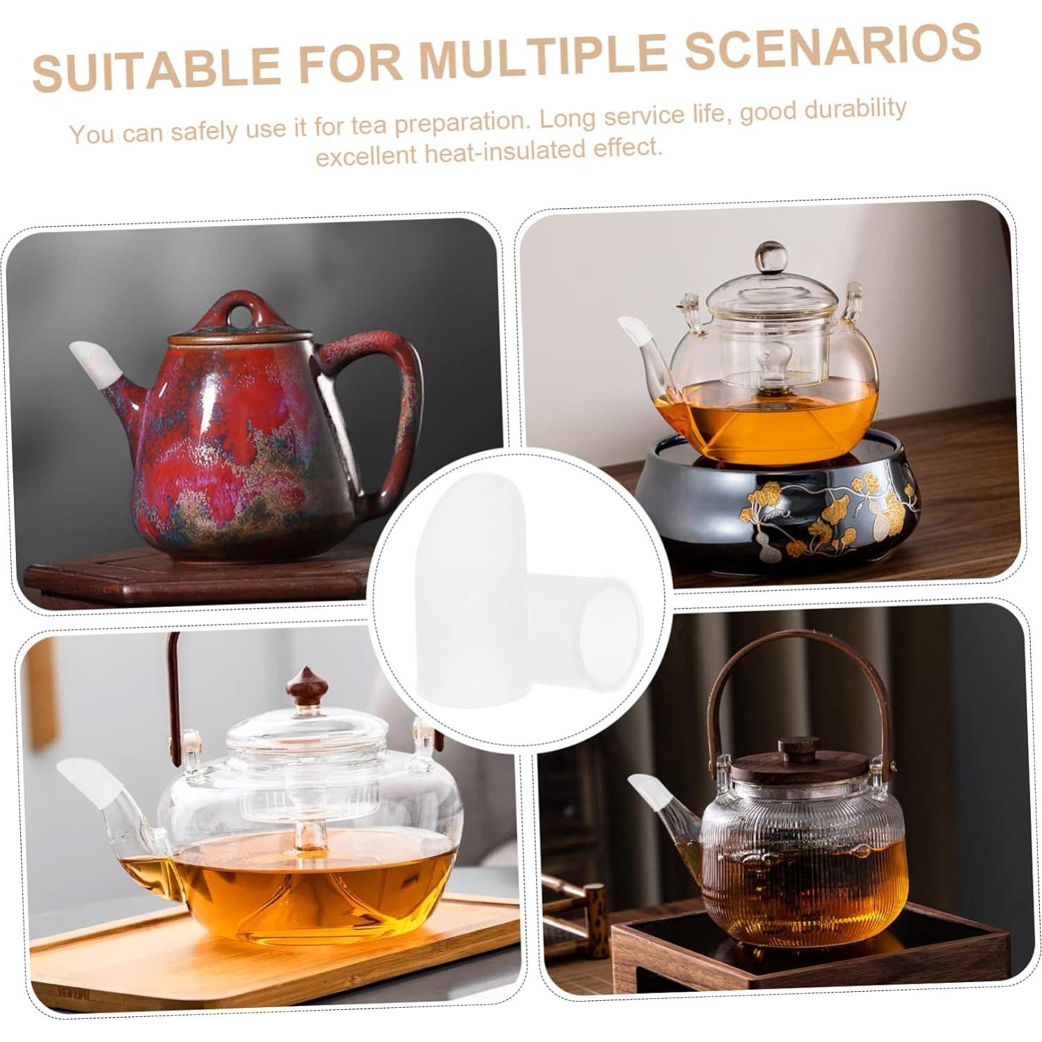 Cubiertas de Pico de Tetera Silicona 2 Piezas Antifugas