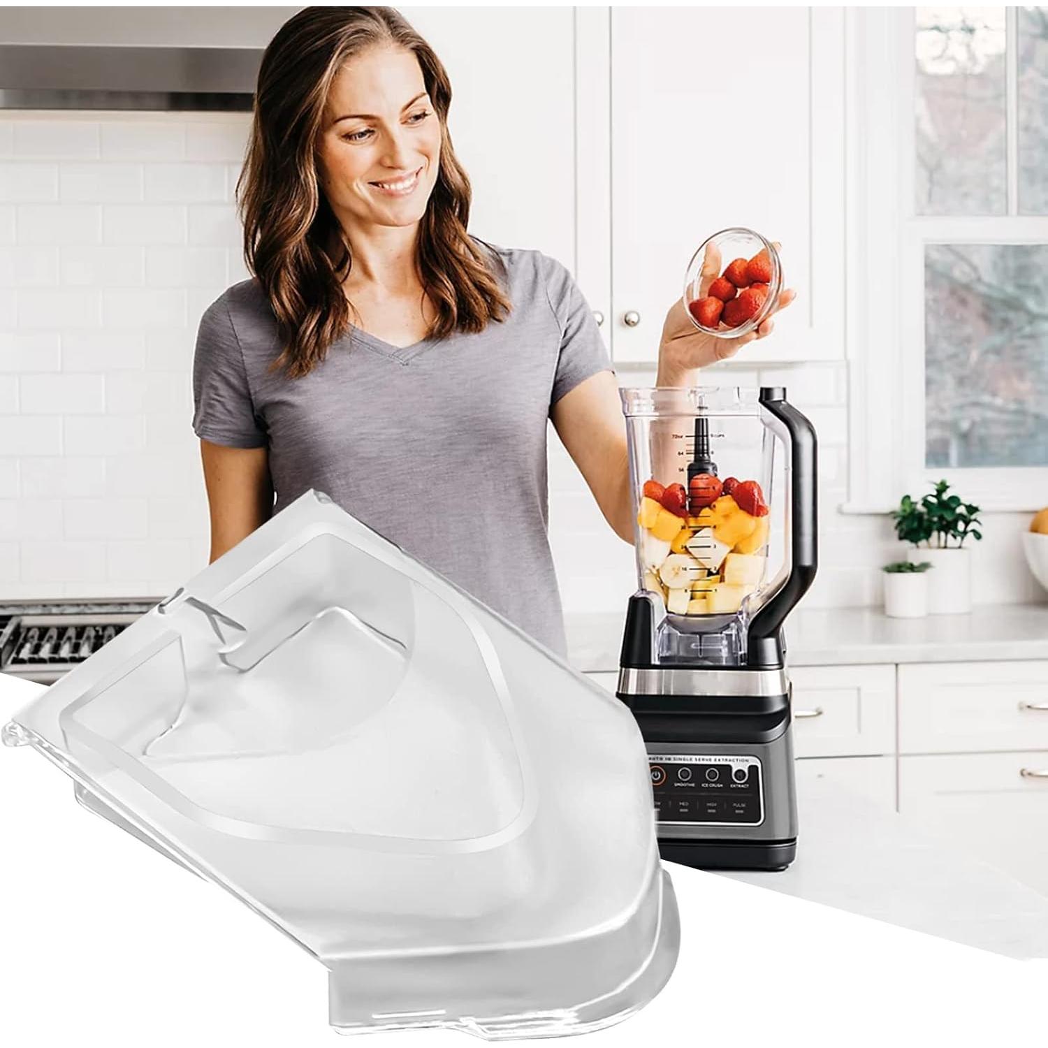 Spout Cover Replacement Compatible with Ninja Blender Replacement Parts, Pour Spout Cover Flap Lid for Ninja Blender Lid for 72 oz Pitcher, Compatible with Ninja Blenders BL500-bl781 and NJ600-nj602