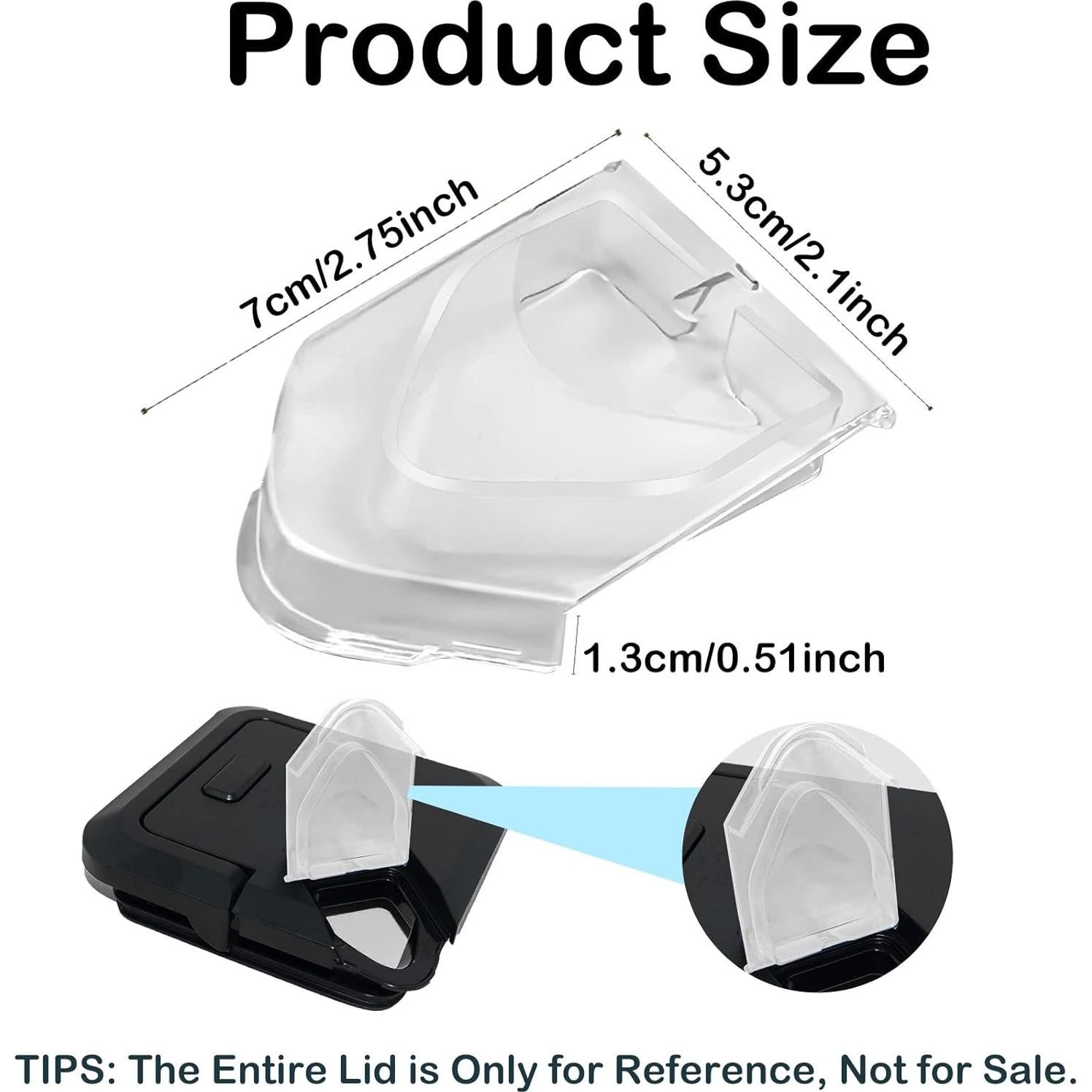 Spout Cover Replacement Compatible with Ninja Blender Replacement Parts, Pour Spout Cover Flap Lid for Ninja Blender Lid for 72 oz Pitcher, Compatible with Ninja Blenders BL500-bl781 and NJ600-nj602