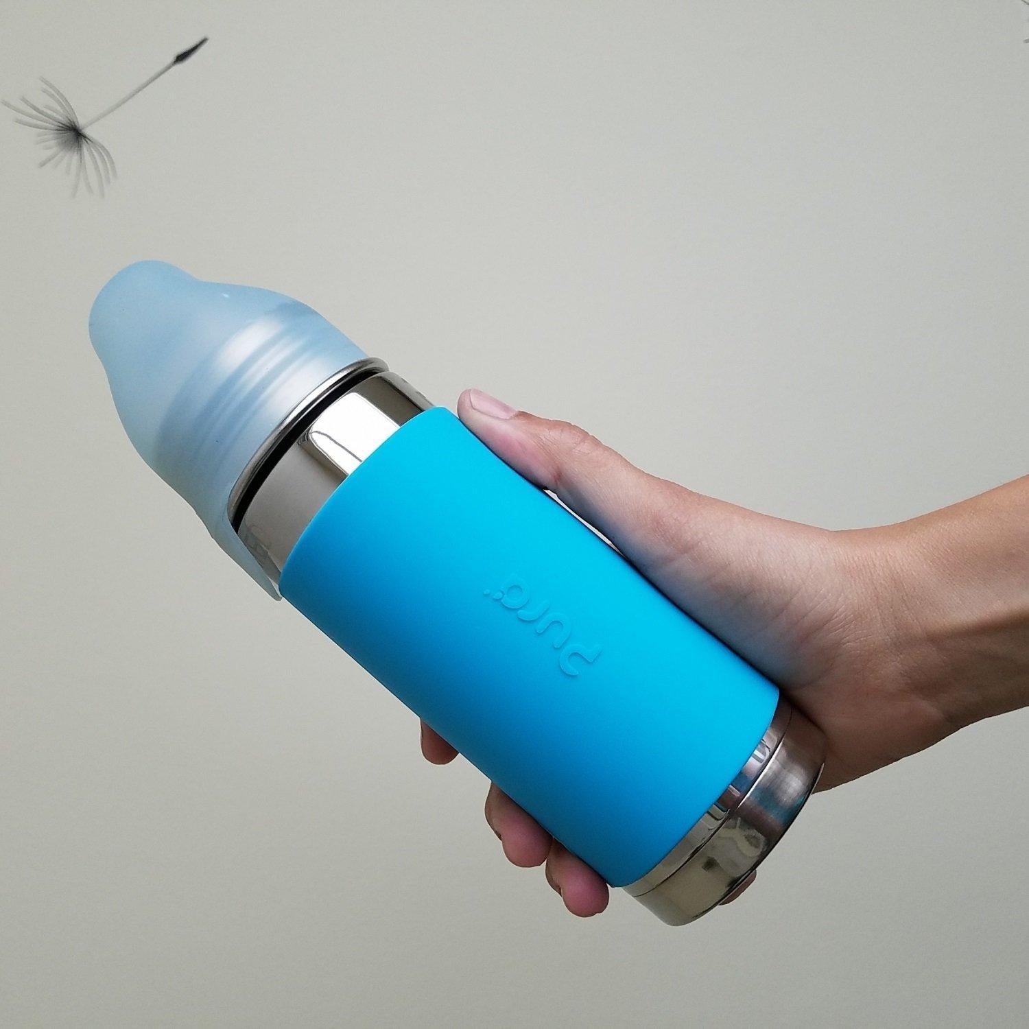 Pura Kiki Nipple/Spout Silicone Travel Covers - Pura Lids Compatible | Plastic-Free, Medical Grade, MadeSafe Certified | Prevents Leaks & Spills, Secure Fit | 2-Piece