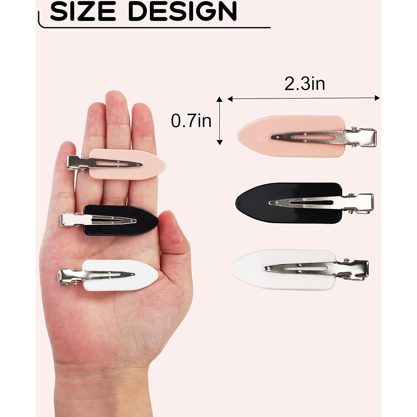 Pinzas para el cabello No Bend DF - 60 Pcs 5.8cm en 3 colores