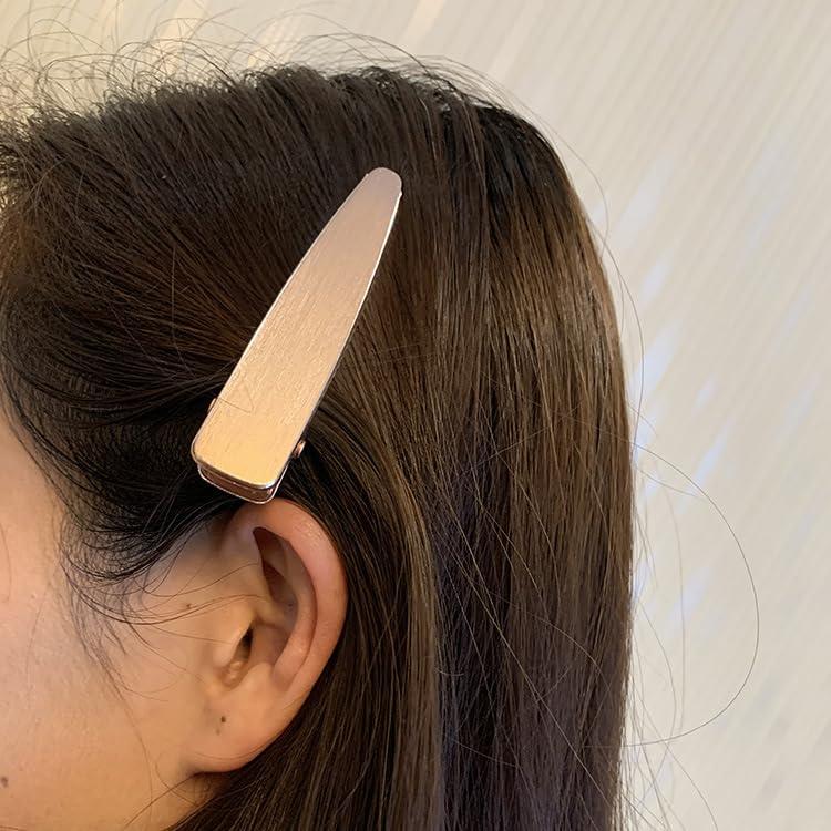 4 Clips de Pelo de Cocodrilo Metalizados KINGWEDDING 6.6 cm