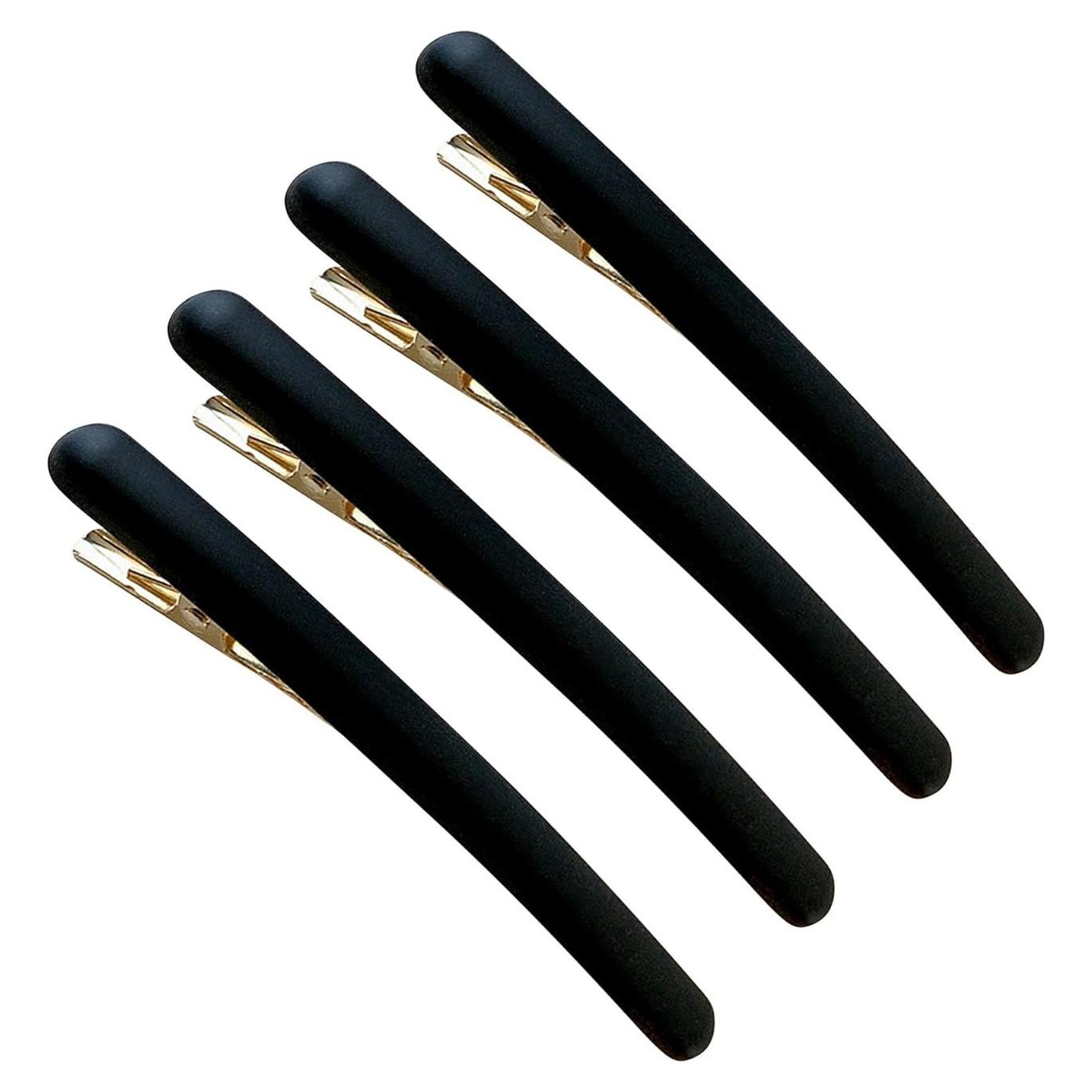 4 Clips de Pelo Tipo Cocodrilo KINGWEDDING 9cm Coloridos