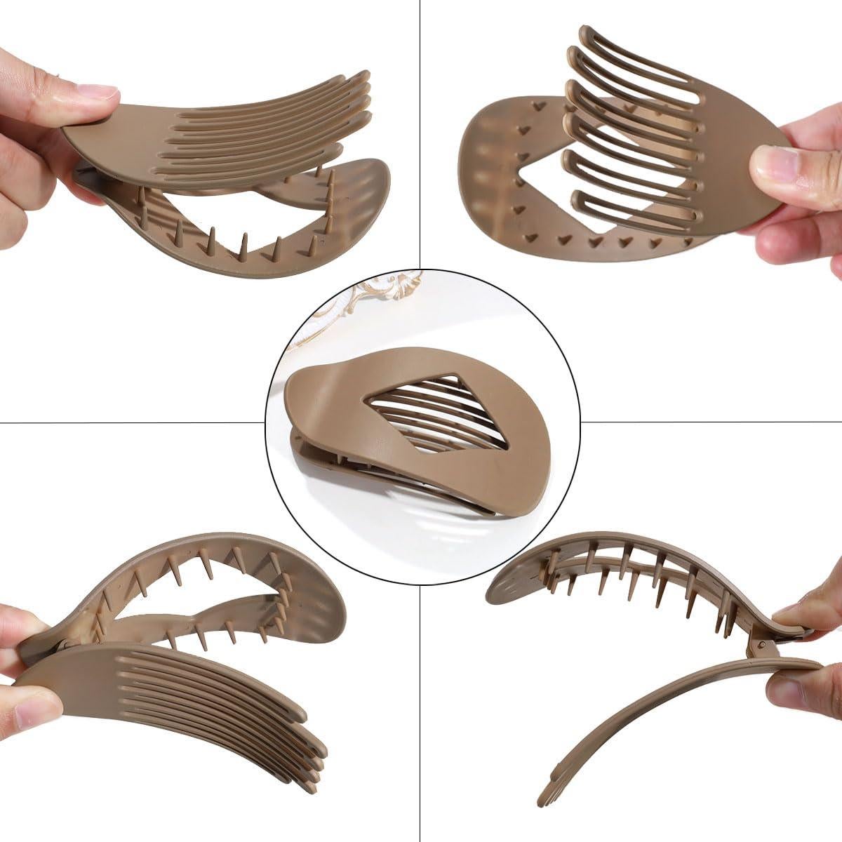 Clip de Pelo Duckbill Elegante y Sencillo - 4 Piezas