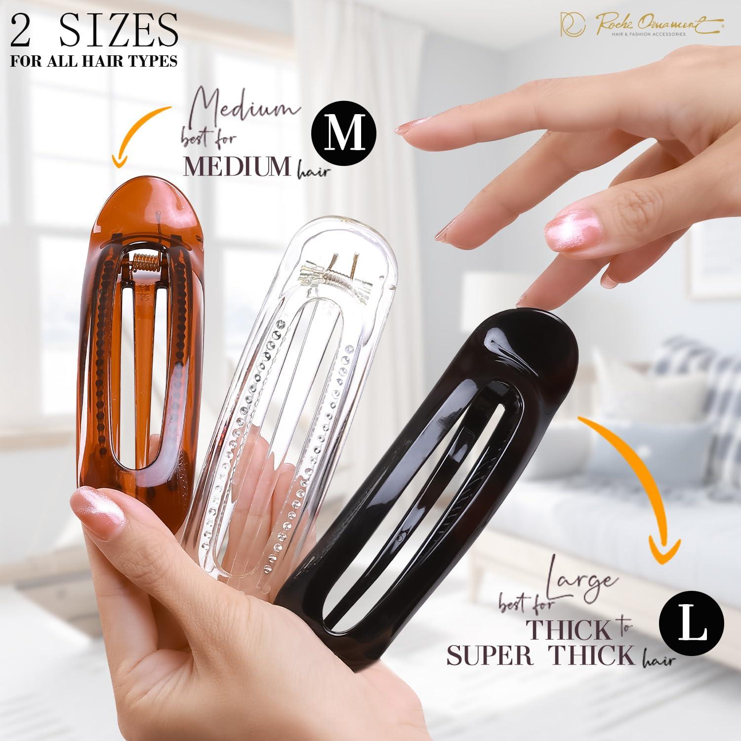 Clip de Pelo RC ROCHE ORNAMENT 6 Pcs Cocodrilo Mediano