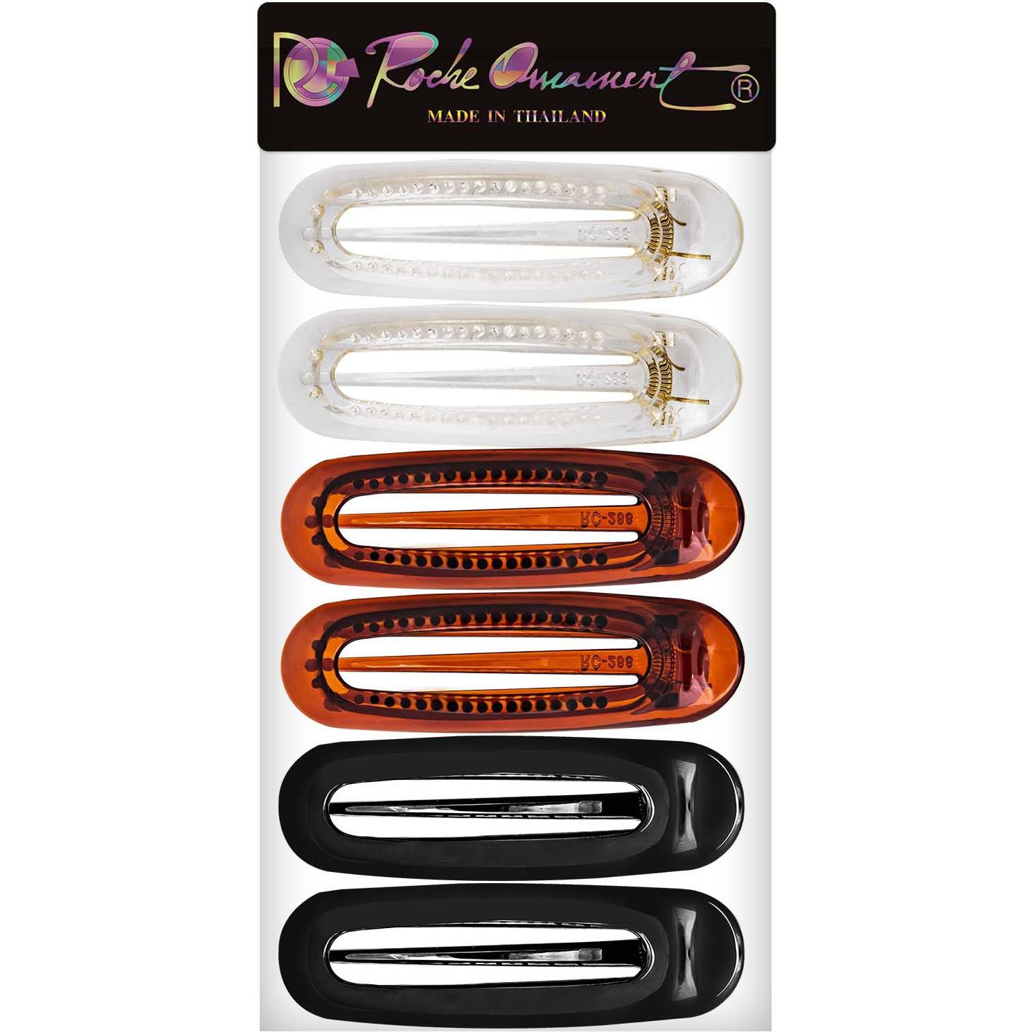 Clip de Pelo RC ROCHE ORNAMENT 6 Pcs Cocodrilo Mediano