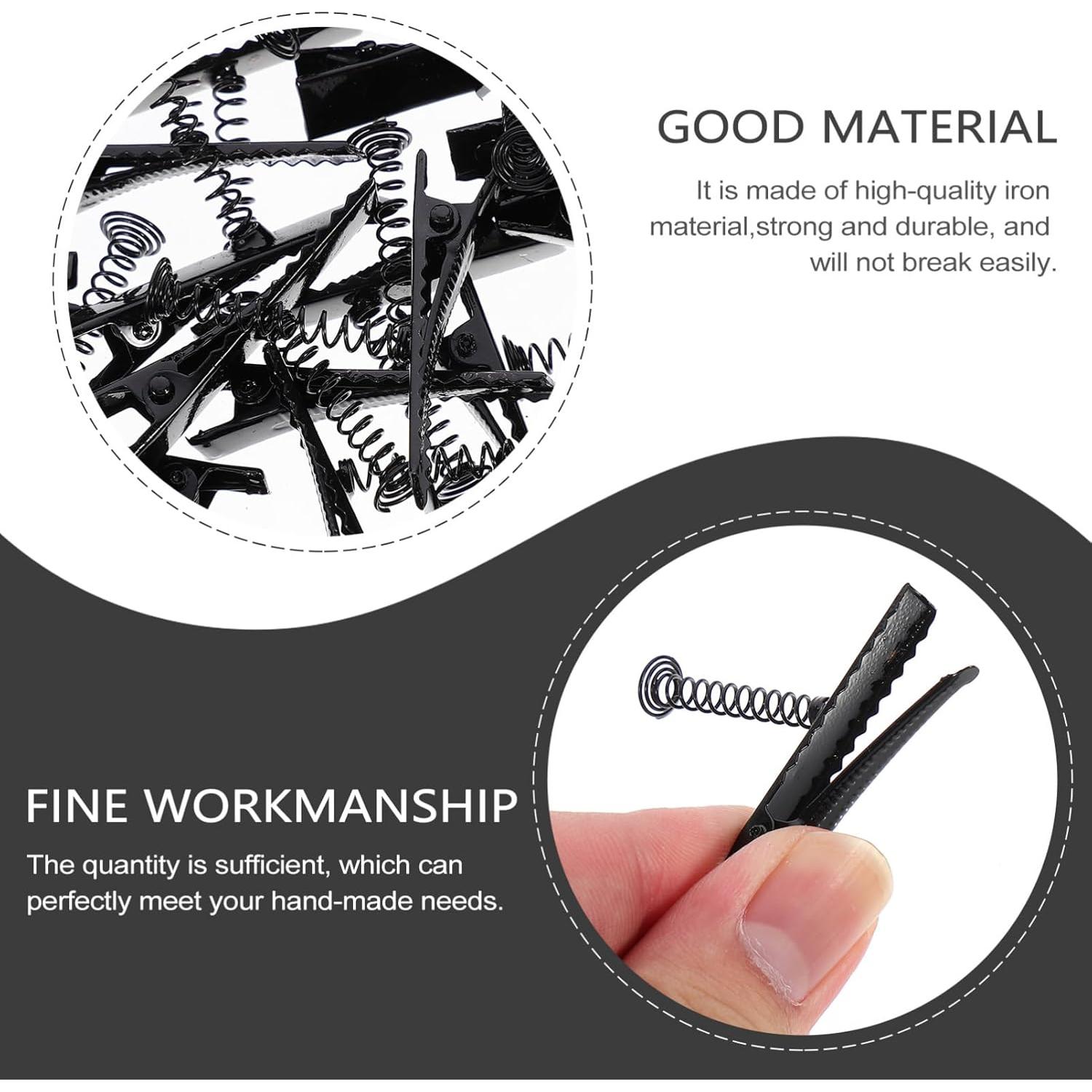 100 Clips de Pico de Pato de Metal para Manualidades DIY