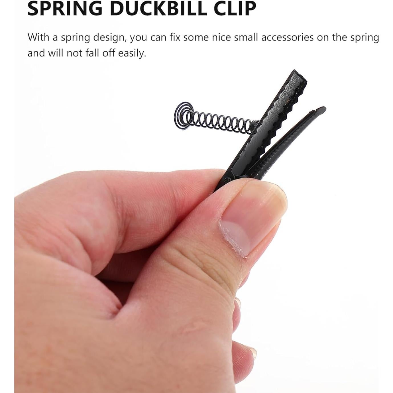 100 Clips de Pico de Pato de Metal para Manualidades DIY