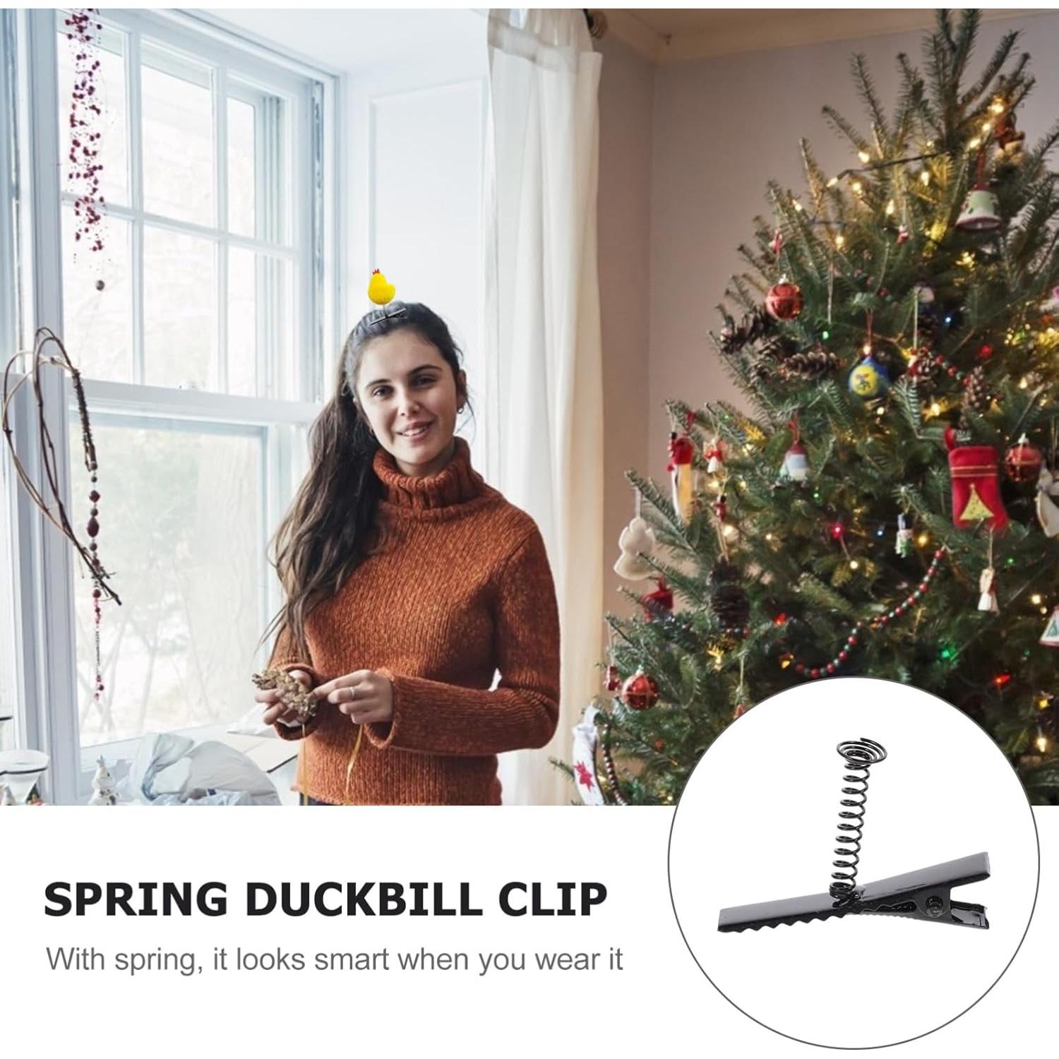 100 Clips de Pico de Pato de Metal para Manualidades DIY