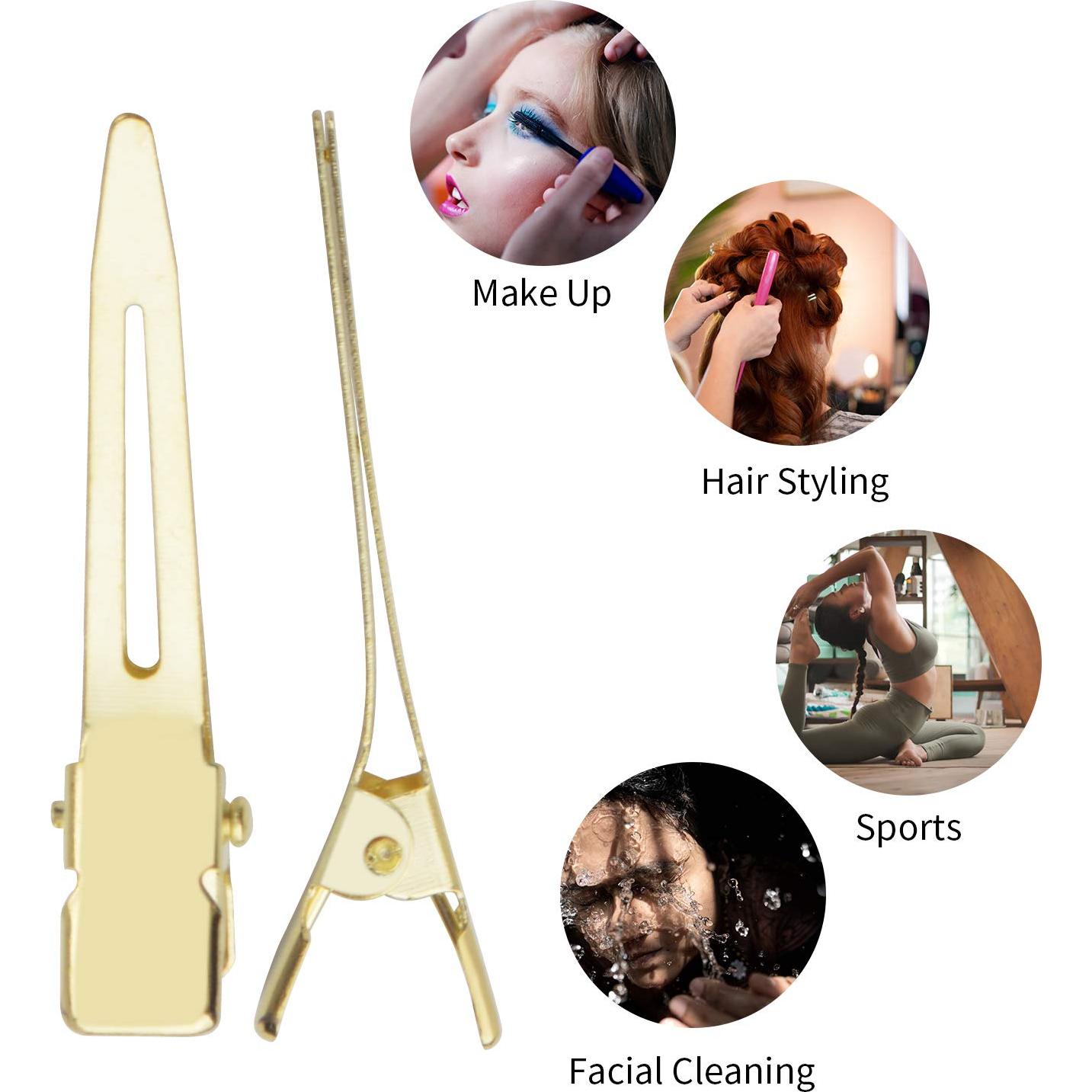 Pinzas para el cabello BronaGrand 100pcs 4.5cm doradas