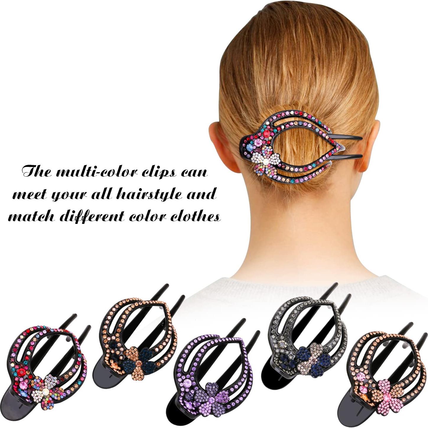 Clips para el Cabello JOYFISCO 5 Pcs Corazón y Pico de Patito