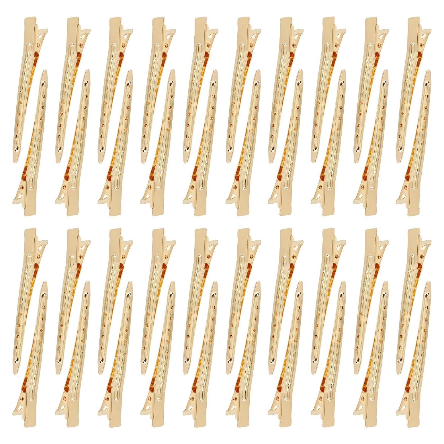 Clips de Pelo de Metal Dorado Dizila - 40 Piezas 9cm