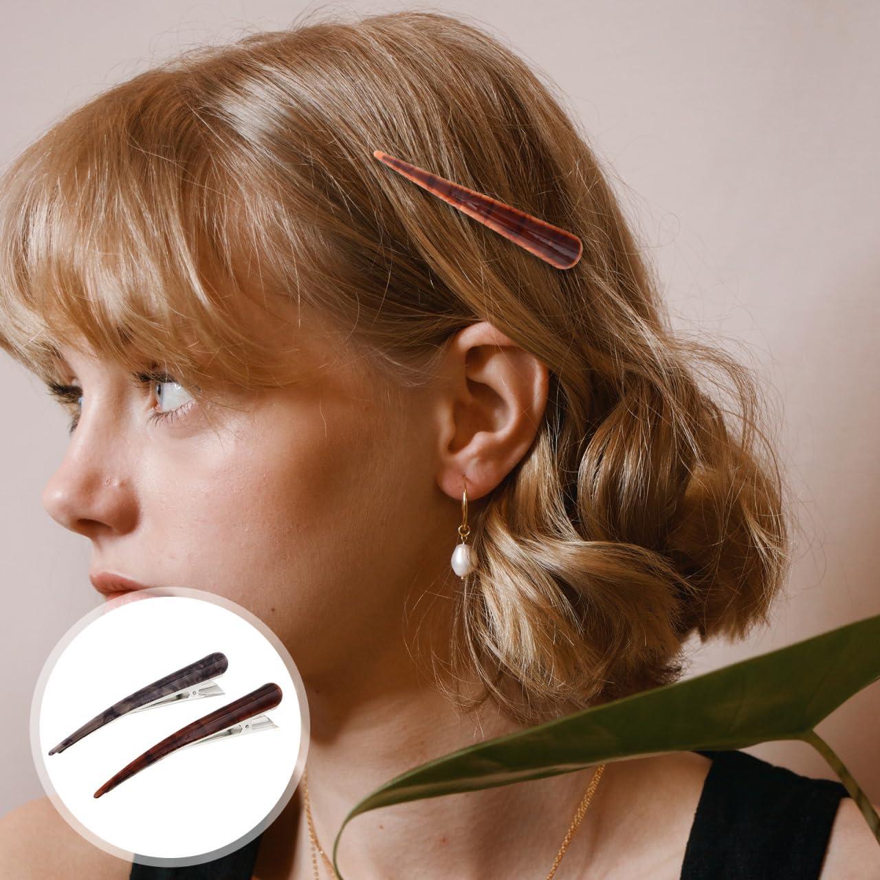 Pinzas para el cabello FRCOLOR grandes 2 piezas - Dientes anchos