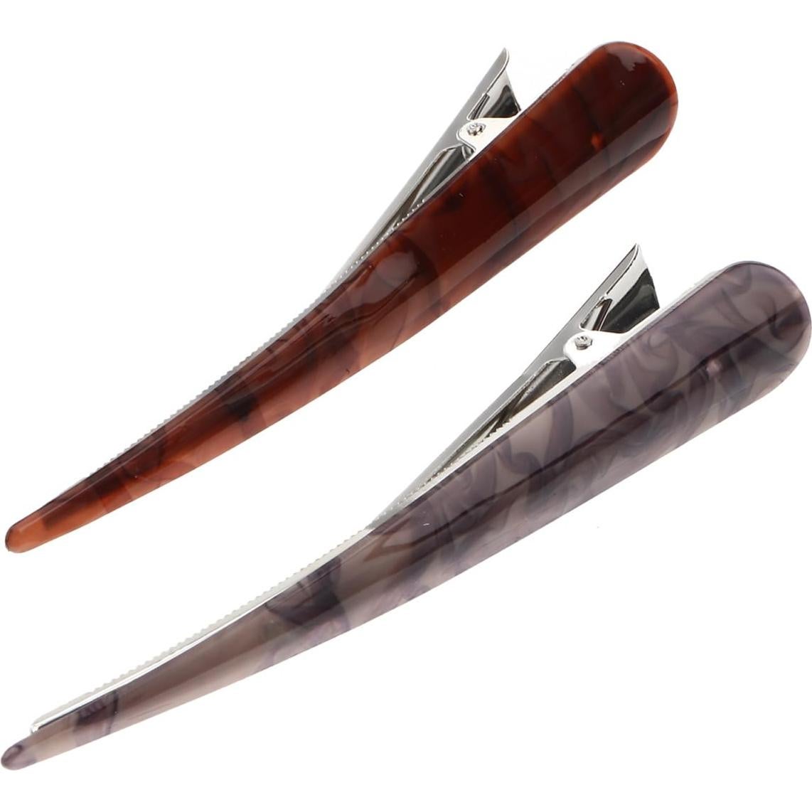 Pinzas para el cabello FRCOLOR grandes 2 piezas - Dientes anchos