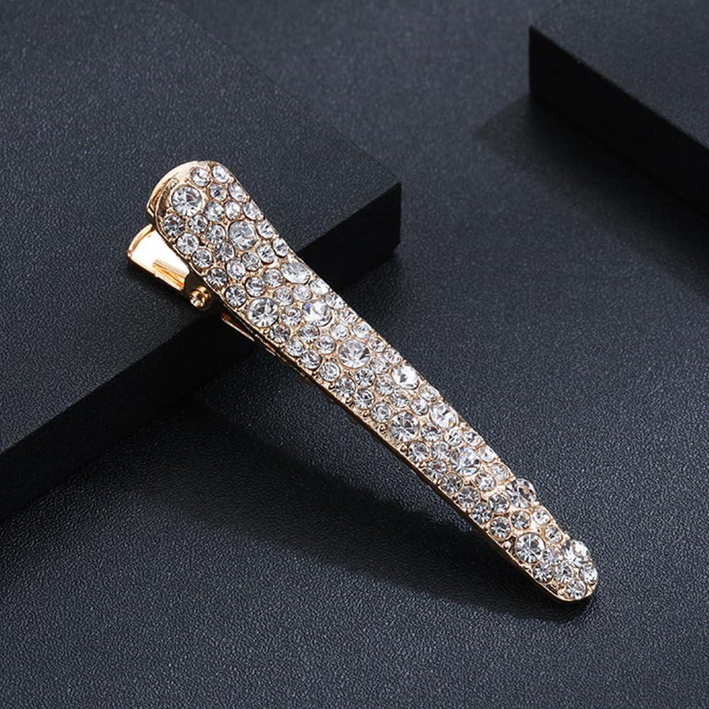 Clips de Pelo Yusier 8pcs Aleación con Perlas y Strass