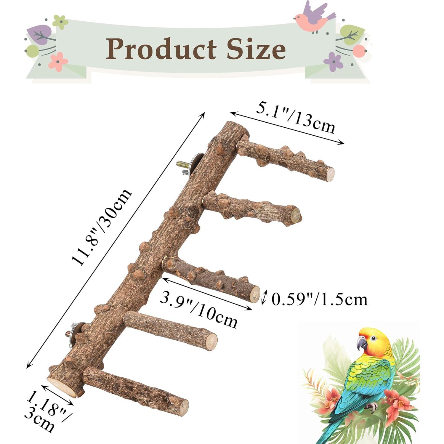 Soporte de Escalera para Aves CozyCabin - 100% Madera Natural