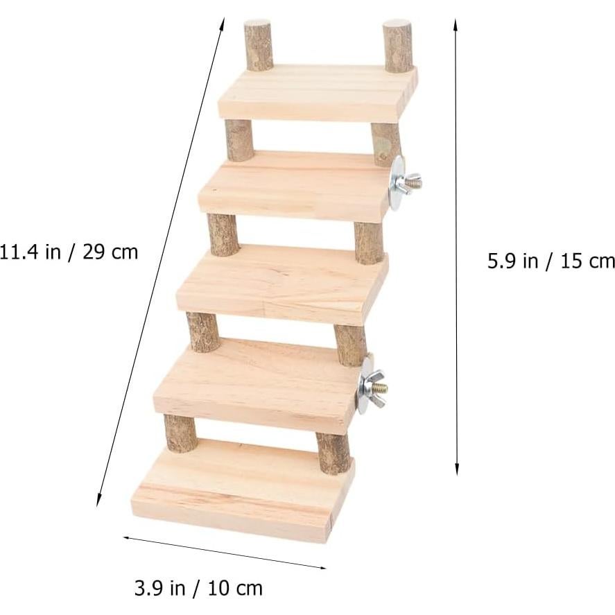 Juguete de Escalada FRCOLOR para Hámster y Aves - 5 Escaleras