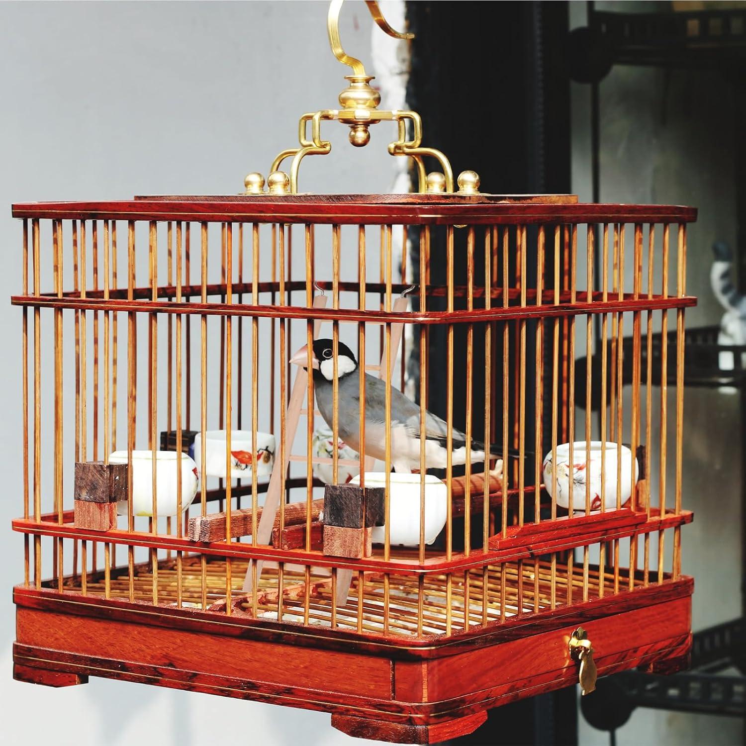 Juego de 4 Escaleras de Madera para Aves Gtziqa 27.9x7.1cm