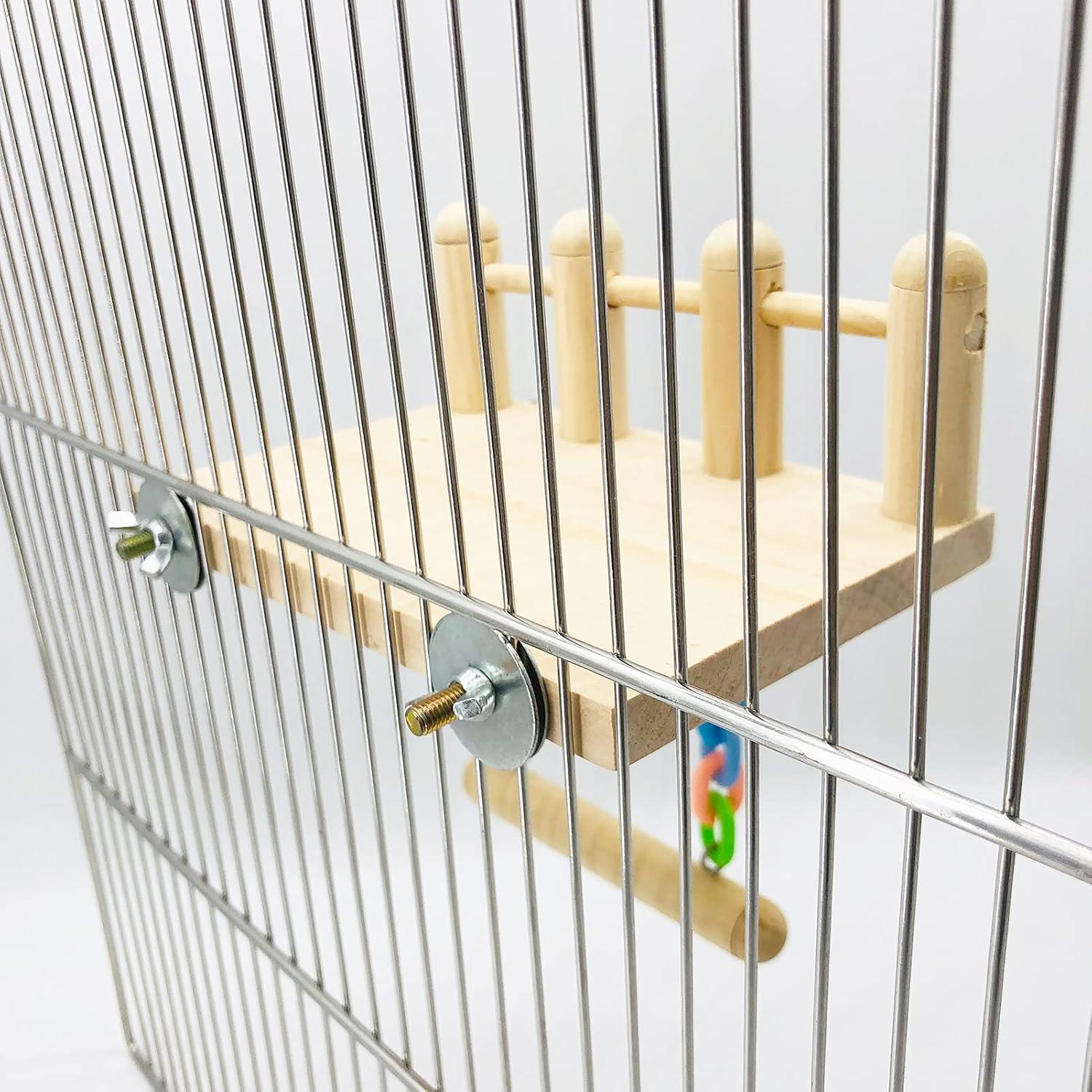 Soporte de Juegos para Aves CAREUPET con Escalera y Columpio