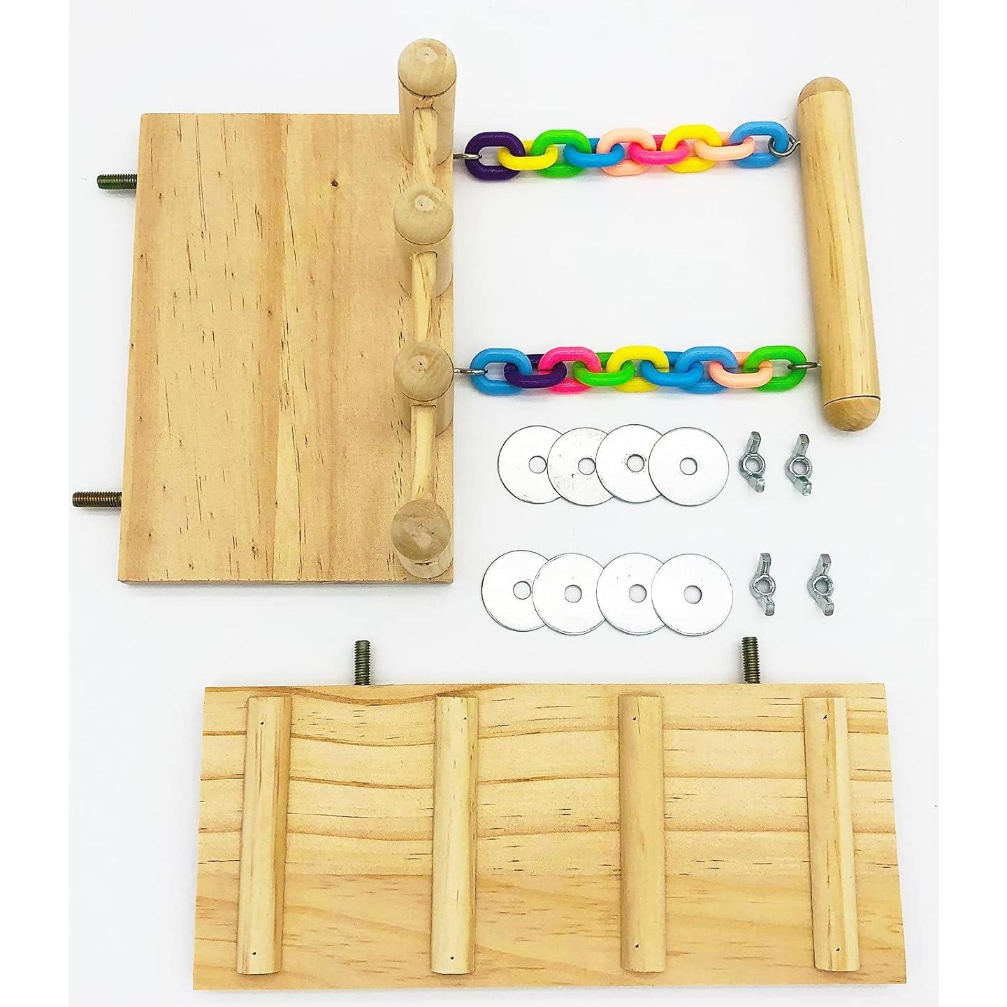 Soporte de Juegos para Aves CAREUPET con Escalera y Columpio