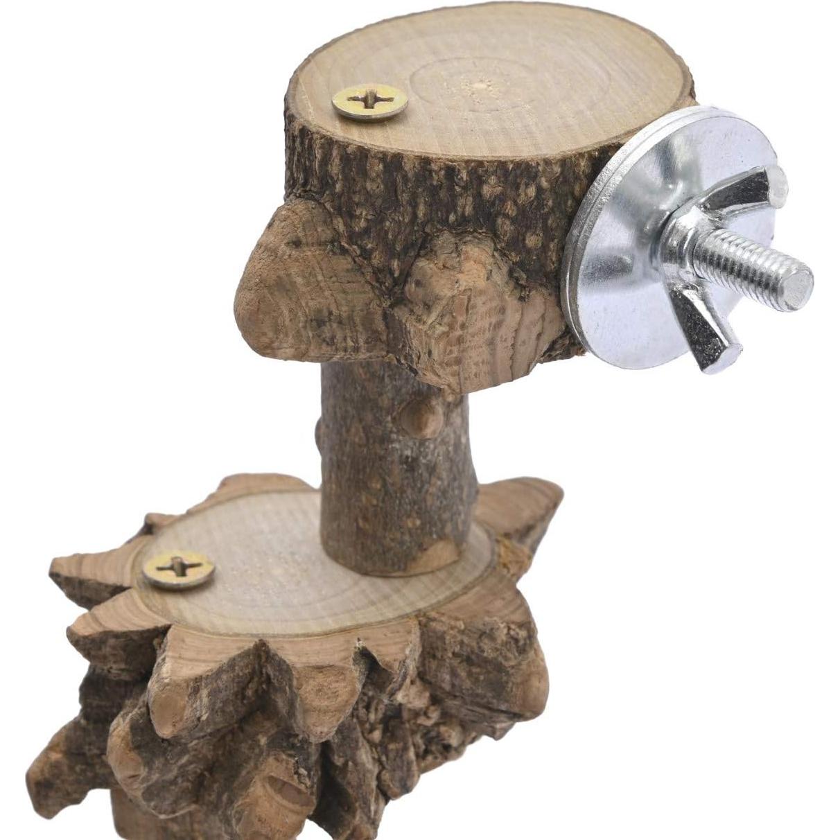 Juguete para Periquitos Luonfels con Escalera de Madera 4 Pasos