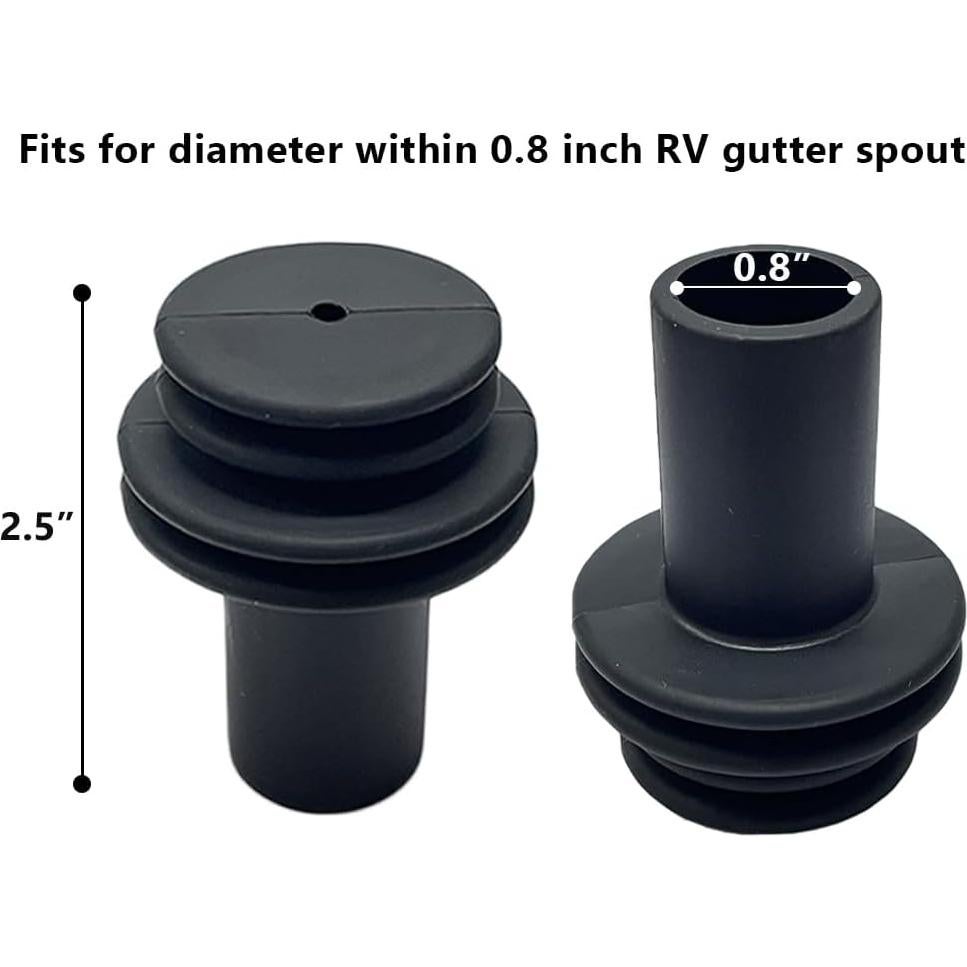 Cubierta Protectora de Salidas de Canalón FCOUIID - 4 Pcs