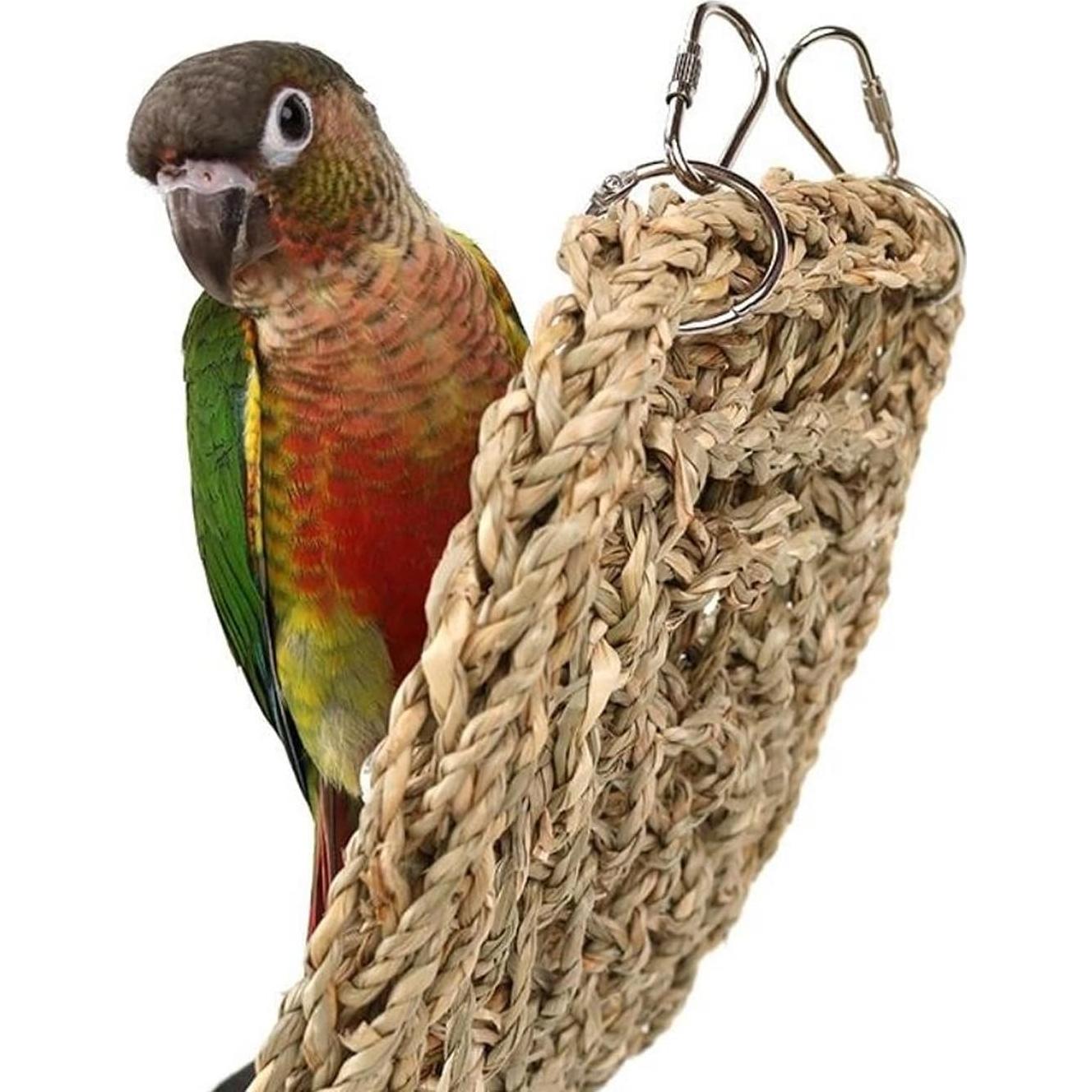 Alfombra de Hierba Marina FBIRDY 75x18 cm para Aves y Mascotas