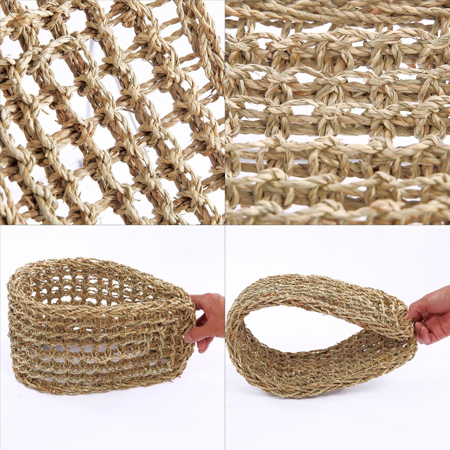 Alfombra de Hierba Marina FBIRDY 75x18 cm para Aves y Mascotas