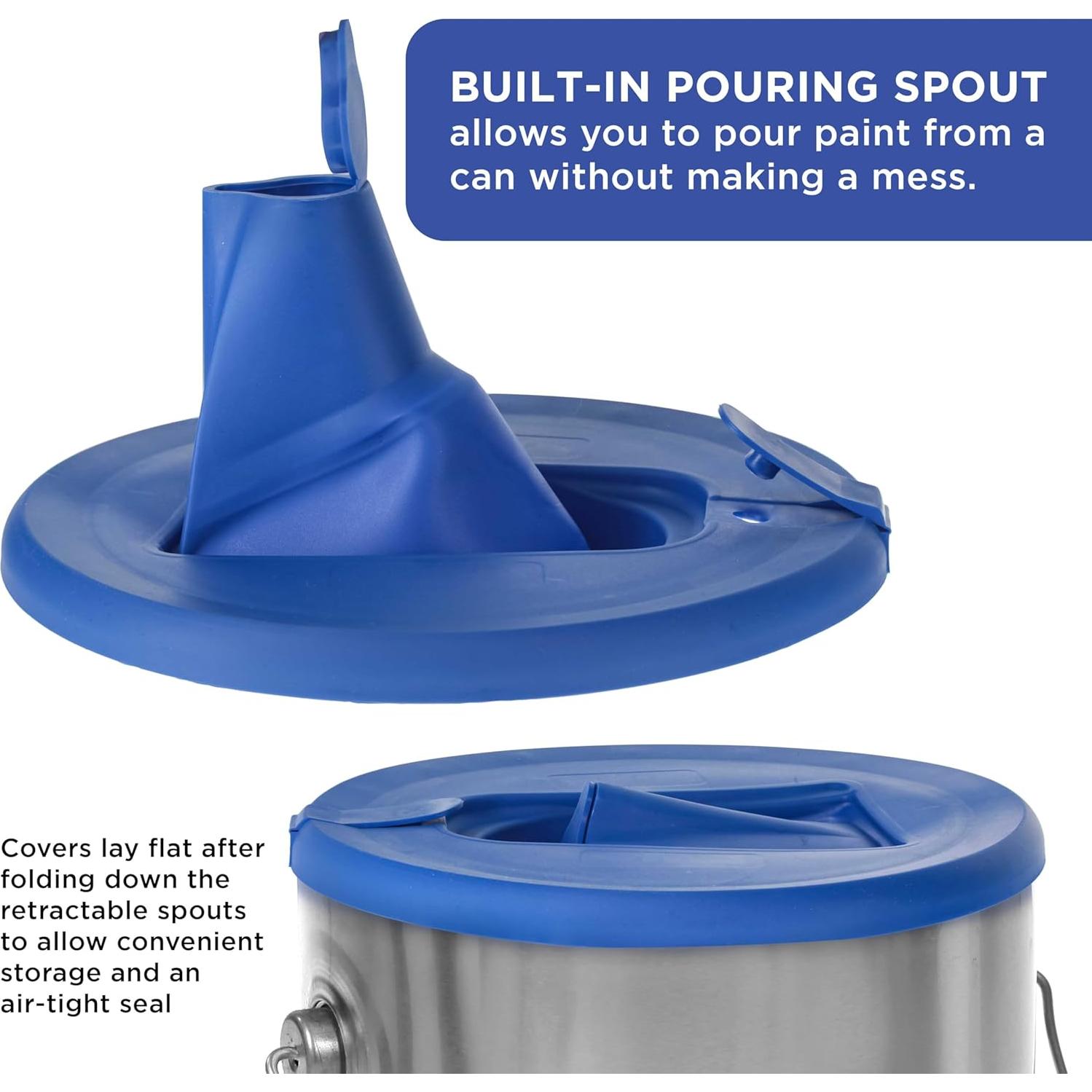 Tapa de Lata de Pintura Master Airbrush 1 Galón - Paquete de 2