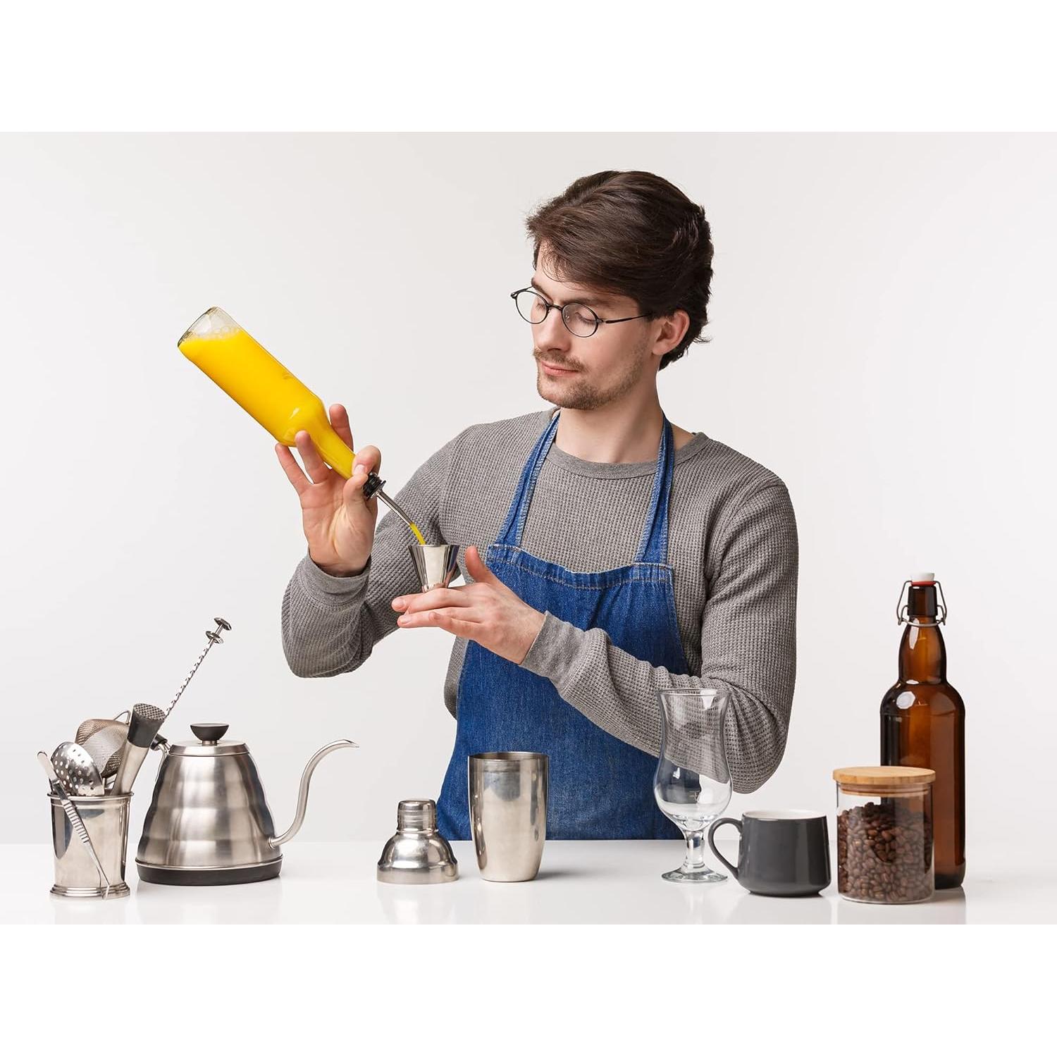 6 Vertedores de Botellas de Licor Acero Inoxidable WANBAO