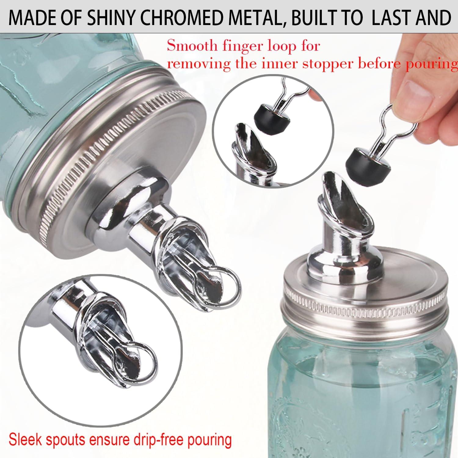 Pico de Vertido de Flujo Libre para Frascos Mason 86mm - ziHenryDa