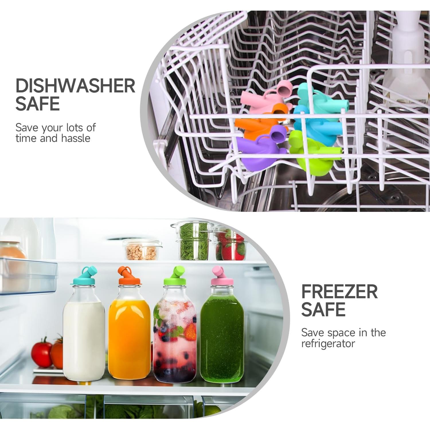 Tapas de Silicona SOPHICO para Botellas de Leche 48mm - 6 Piezas