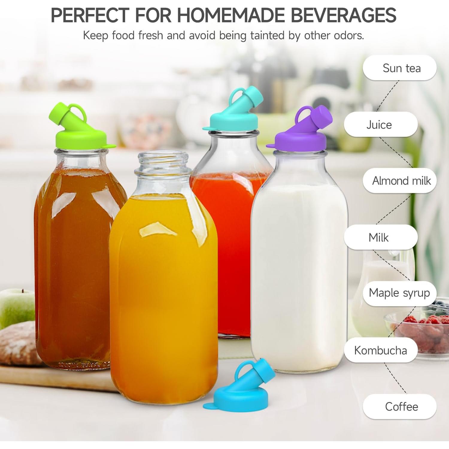 Tapas de Silicona SOPHICO para Botellas de Leche 48mm - 6 Piezas