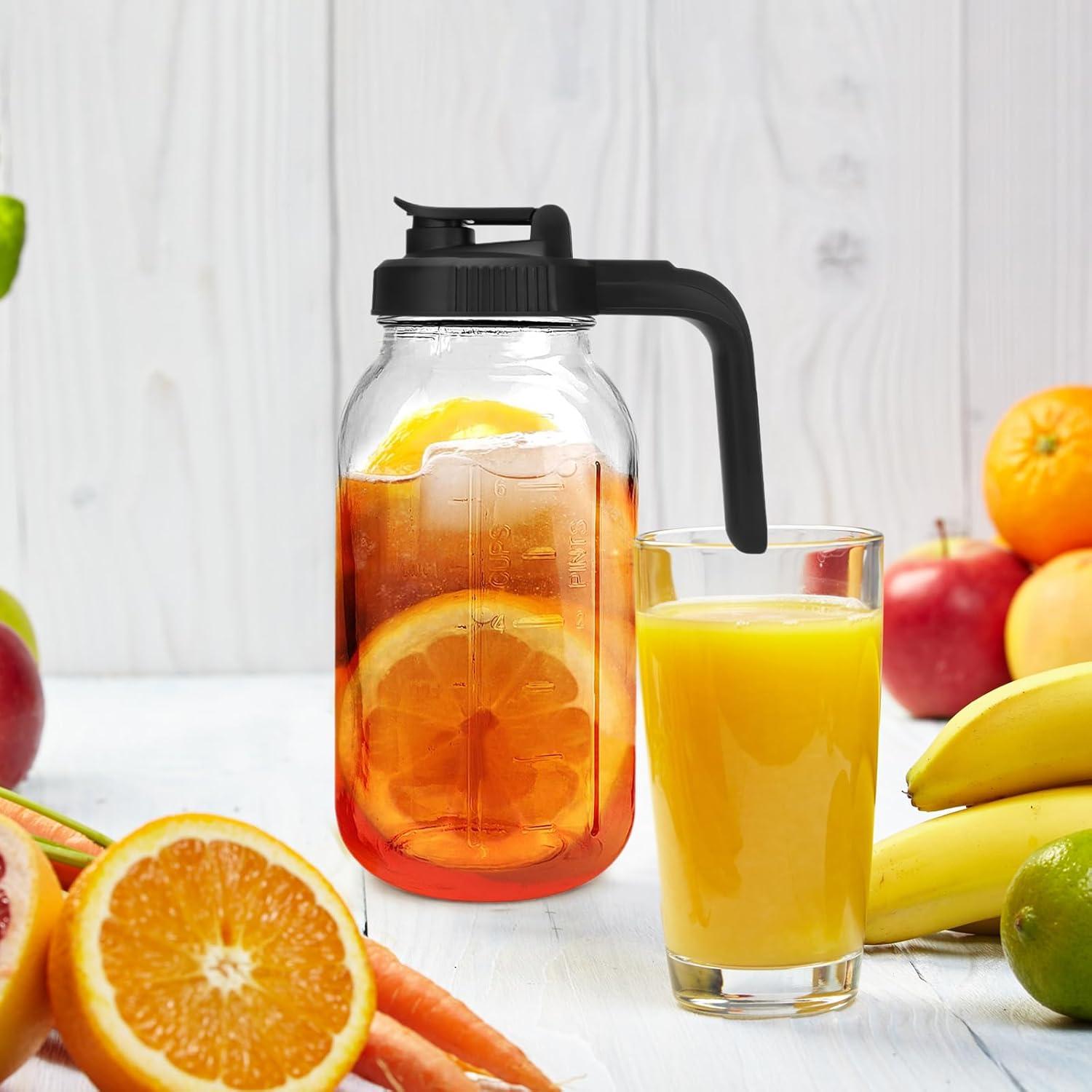 Tapa de Vertedor UUGLAM para Tarro Mason Boca Ancha, 2 Pzas