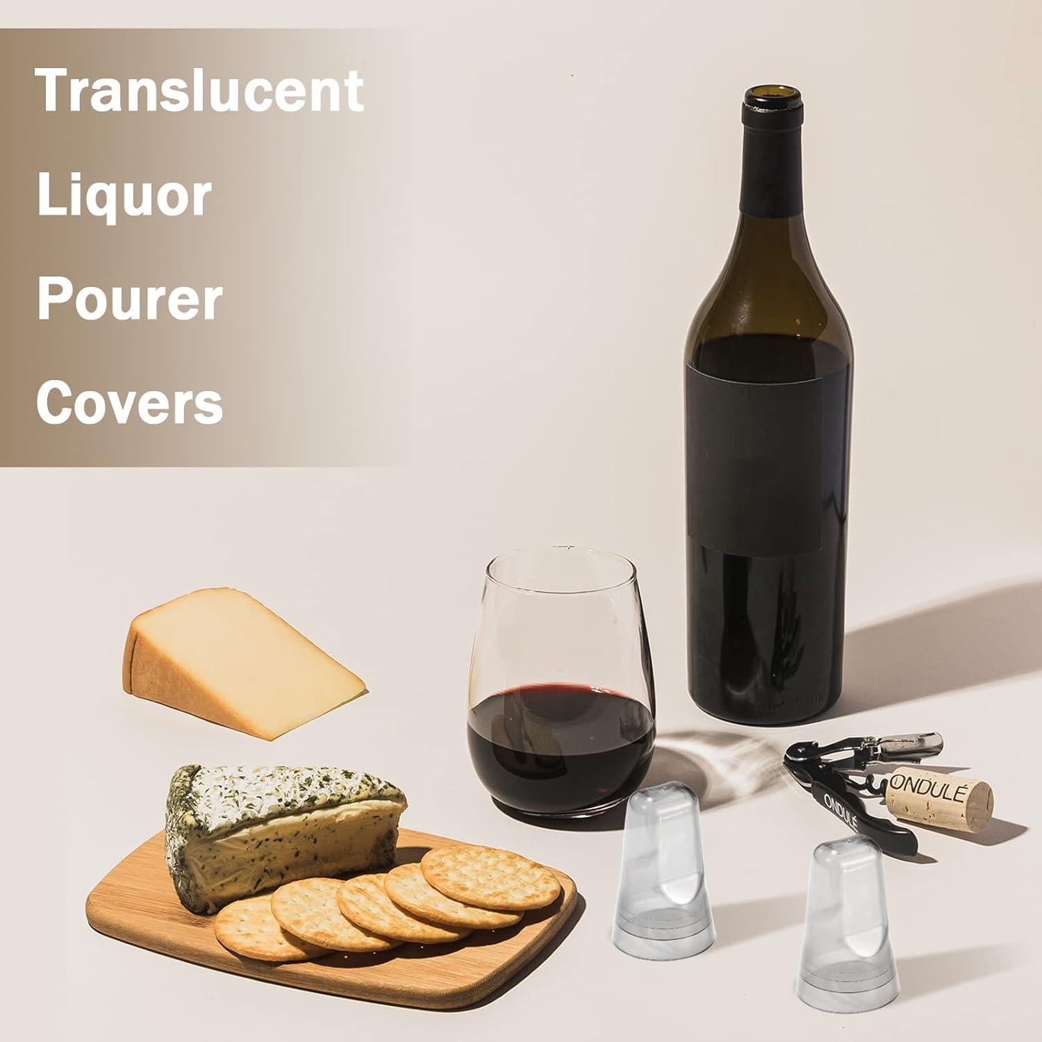 80 Tapas de Botellas de Licor Chengu - Cubiertas Transparentes