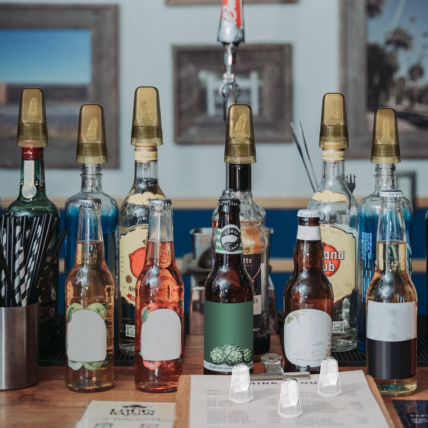 80 Tapas de Botellas de Licor Chengu - Cubiertas Transparentes