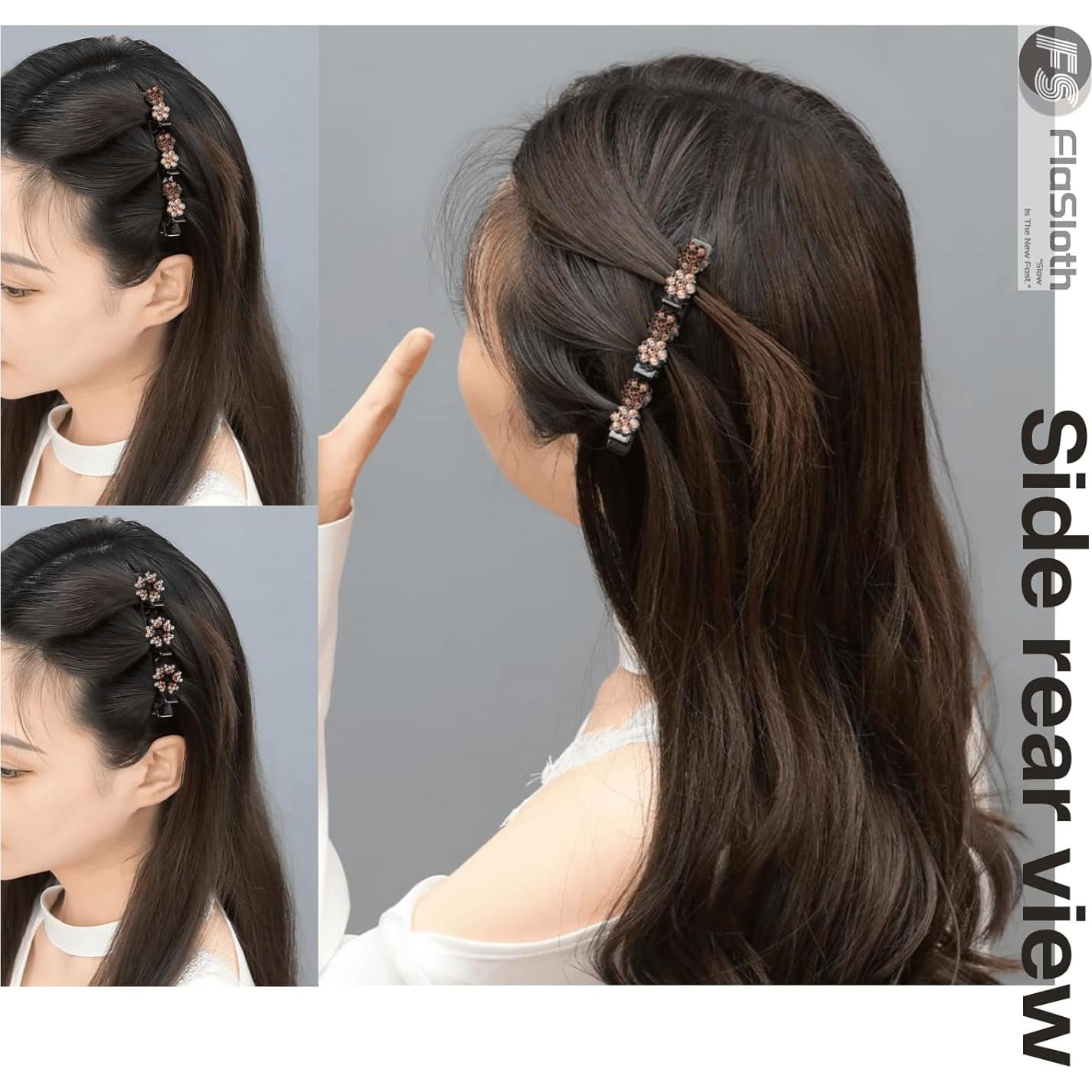 Set de 7 Pinzas para el Cabello FlaSloth con Cristales