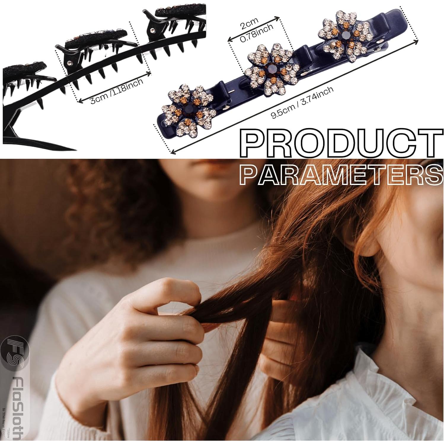 Set de 7 Pinzas para el Cabello FlaSloth con Cristales