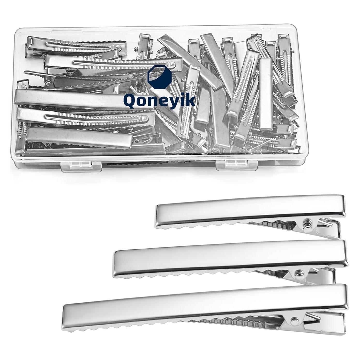 Juego de Accesorios para el Cabello Qoneyik - 45 Piezas Clips y Rizadores