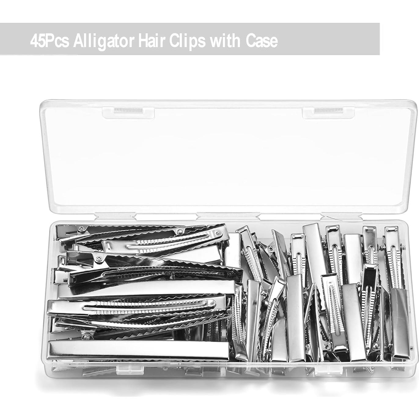 Juego de Accesorios para el Cabello Qoneyik - 45 Piezas Clips y Rizadores