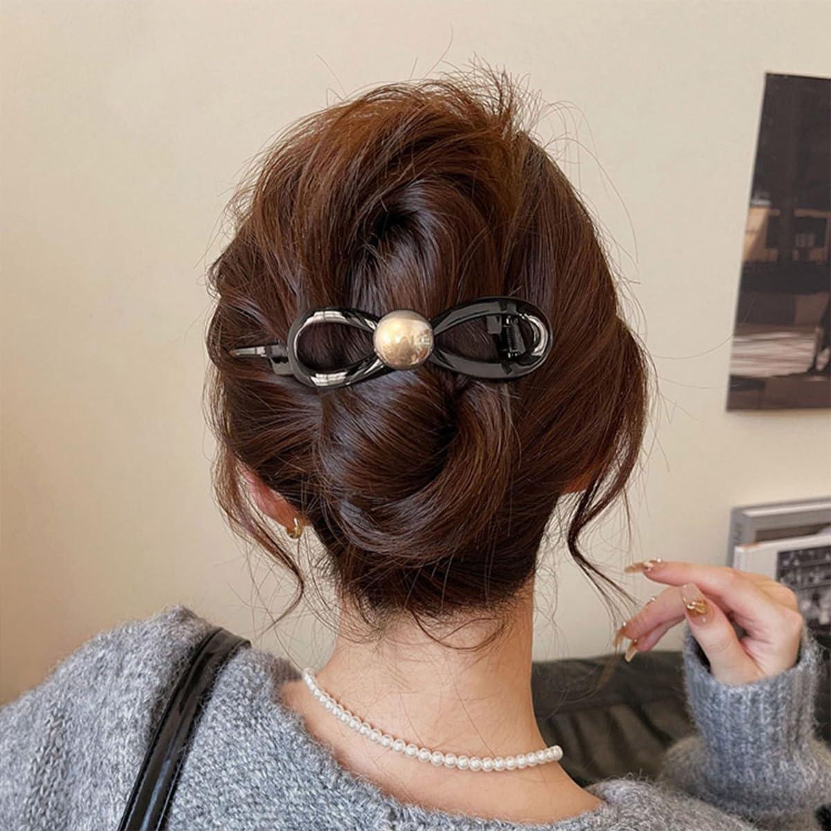 Clips de Garra de Pelo Perla 2 Pcs 11.4cm Genérico