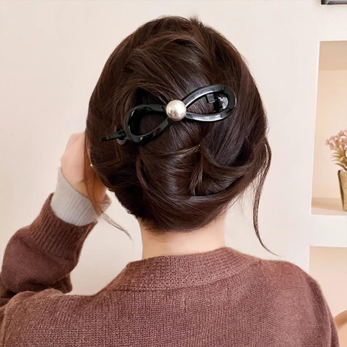 Clips de Garra de Pelo Perla 2 Pcs 11.4cm Genérico