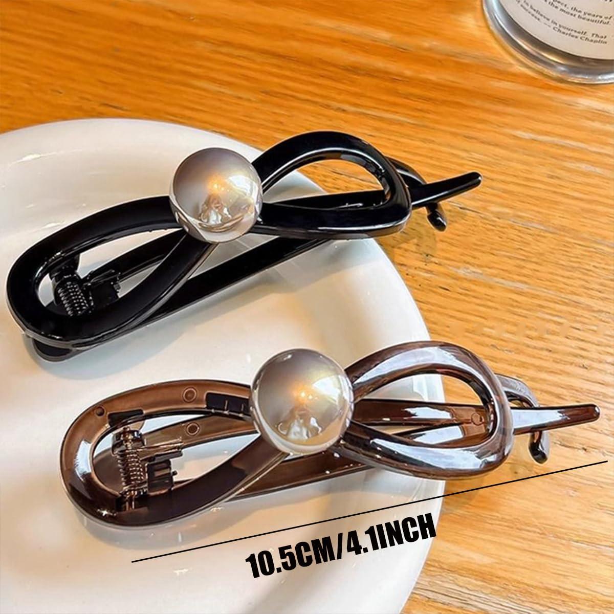 Clips de Garra de Pelo Perla 2 Pcs 11.4cm Genérico