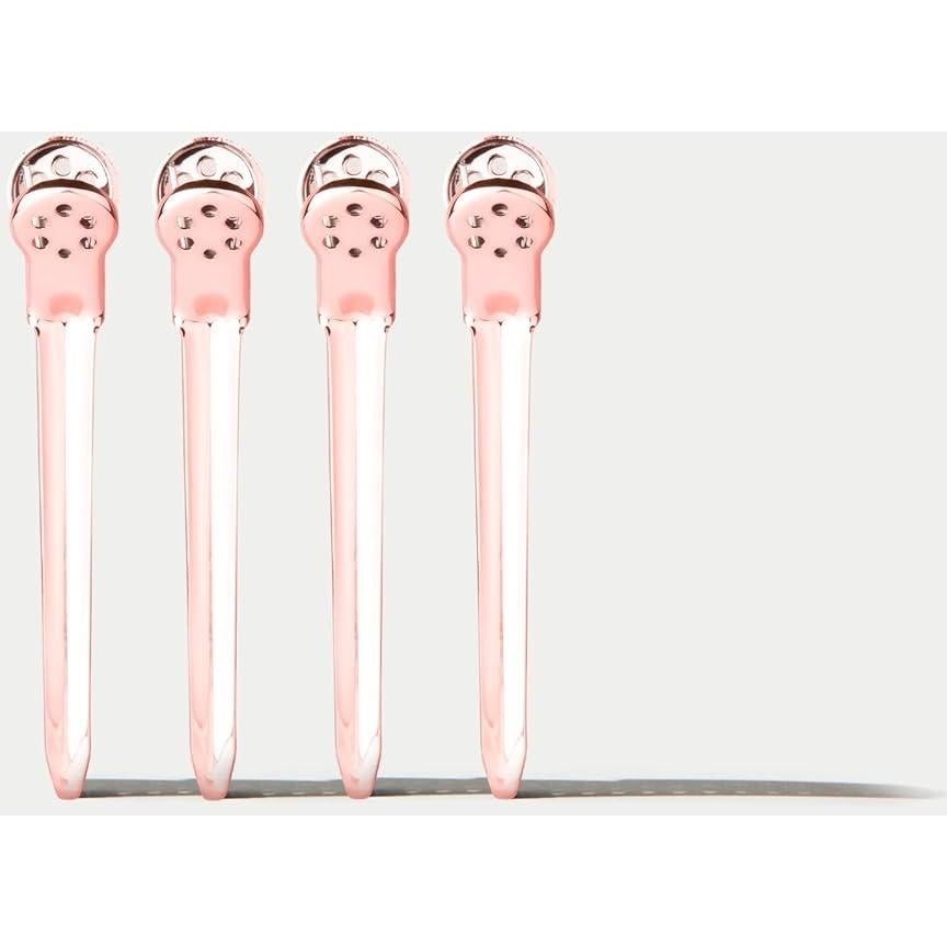 Clips de Pelo Metálicos Framar Oro Rosa - Paquete de 4