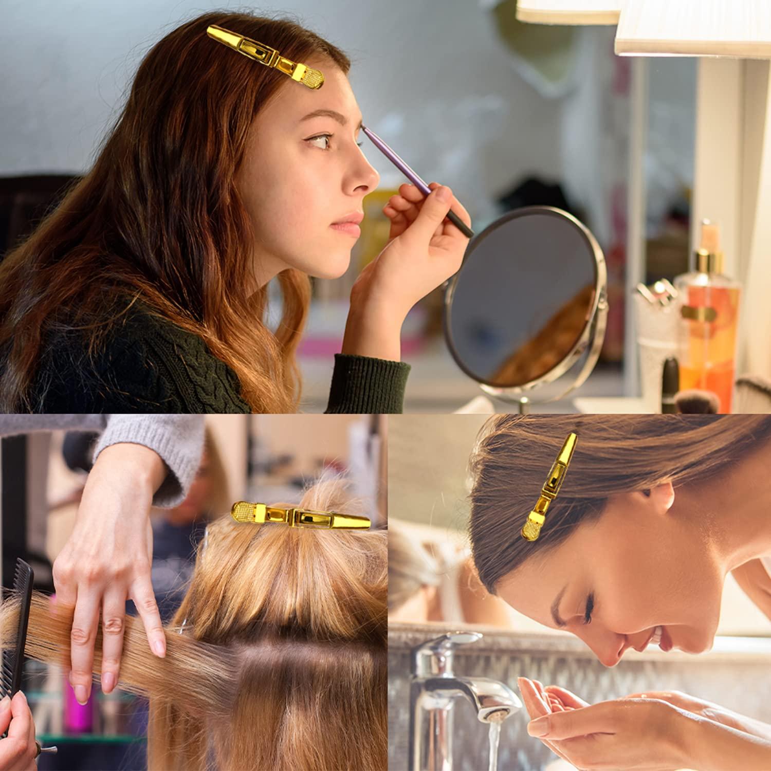 Pinzas para el Cabello Premium Doradas - 12 Paquetes Grandes