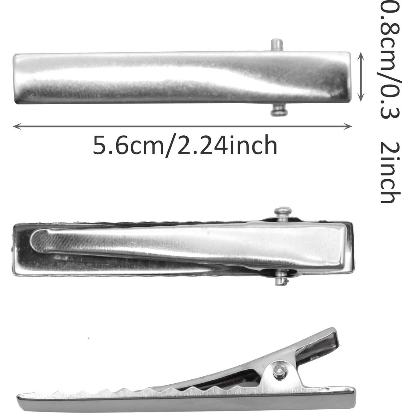 Pinzas de Pelo Tipo Caimán David Accessories 100 Piezas 55 mm
