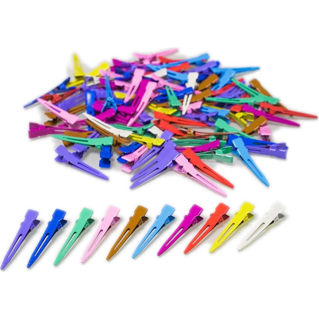 100 Clips de Pico de Pato Metálicos Bandenger 4.57 cm Color Variado