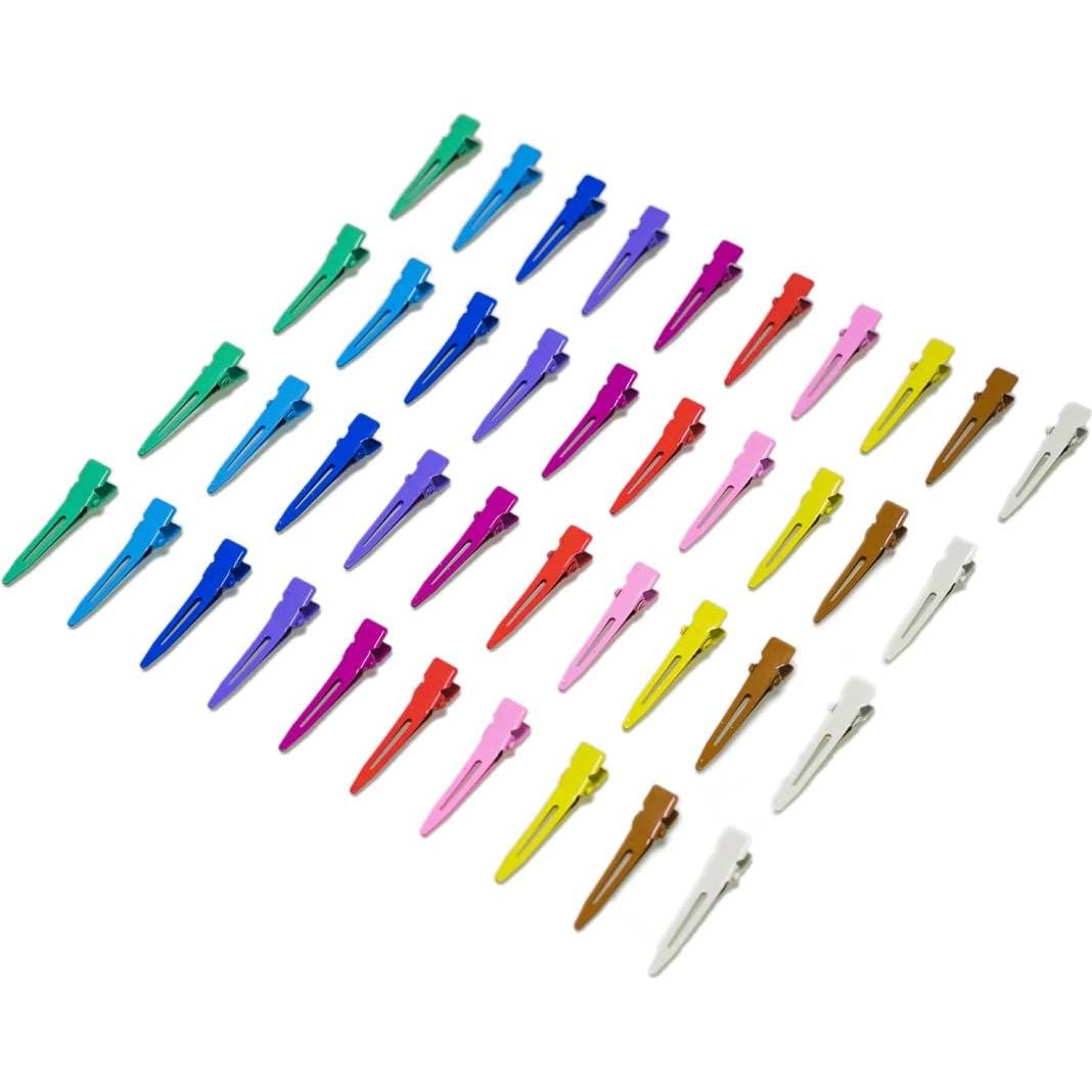 100 Clips de Pico de Pato Metálicos Bandenger 4.57 cm Color Variado
